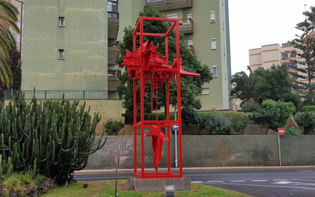 Escultura Reloj de la Muerte de José Abad