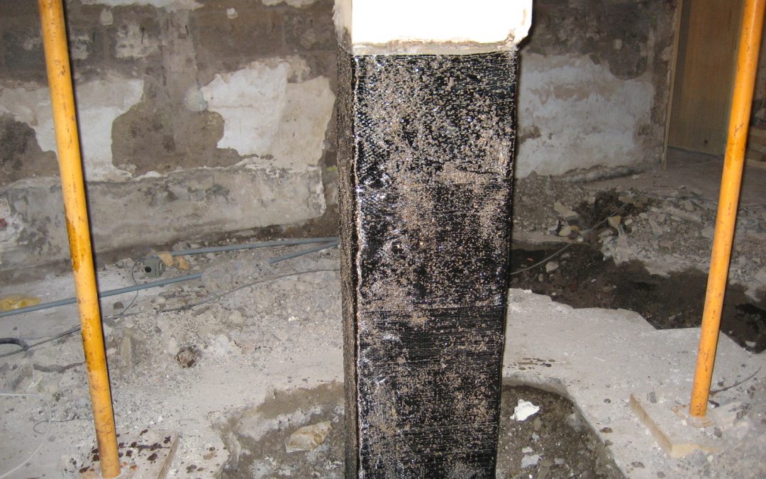 Refuerzo de estructura con fibra de carbono del Apartahotel Anaga