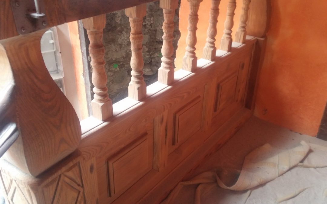 Chorreado de madera de Casa Miranda Puerto de la Cruz